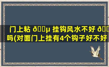 门上粘 🐵 挂钩风水不好 🌻 吗(对面门上挂有4个钩子好不好)